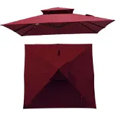 Merkloos Omgoods – Ersatz-Sonnenschirmbezüge, 300x300 cm, mit UV-Schutz