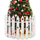 Merkloos Elzusha – 40 cm hoher Weihnachtsbaum-Zaun mit Baummuster