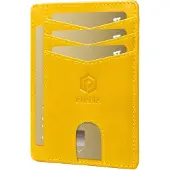 Merkloos Geldbörse aus gewachstem Leder mit Kartenfächern