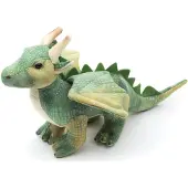 Merkloos Grüner Drache, Plüschtier, 26 cm, für Kinder
