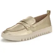 Vionic Damen Uptown Loafer, Gold Leder, 38 EU