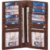 Merkloos Wise Owl – Langes, schlankes und stilvolles Portemonnaie (Bifold-Design)
