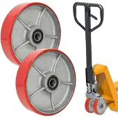 Dripio 2 Stück 200 mm Hebewagenräder, Polyurethan, Kugellager