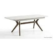 Xl Moebel Gmbh Tisch Stil modern weiß rechteckig Wohnzimmer praktisch ausziehbar
