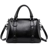 Merkloos Omgoods - Damenhandtasche aus Leder mit kurzen Tragegriffen