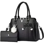 Merkloos Solidchoice – Vegane Damenhandtasche mit Tragegriff und 3 Fächern