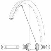 Mavic Front/rear Allroas 650b Rennradfelge