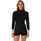 Ocean & Earth Boyleg 2 Mm Damen-langarm-shorty Mit Rückenreißverschluss