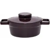 Riess Kasserolle Aromapod mit Deckel Ø20cm 1,2 Liter Dark Aubergine Emaille