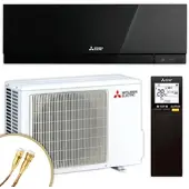 Mitsubishi Split Klimaanlage Set | MUZ/MSZ-EF25VGKB | 2,5 kW | Quick-Connect