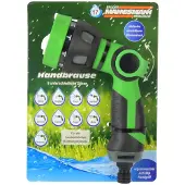 BRÜDER MANNESMANN Gartenbrause 9 Sprühfunktionen schwarz/grün