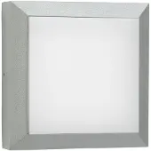 Albert Quadratische LED-Außenleuchte Parel 32 cm-grau