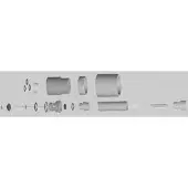 Paffoni VERLÄNGERUNG FÜR EINBAU-MISCHVENTIL FÜR DUSCHE/BADWANNE, HÖHE 30 mm