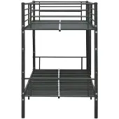 OEM Kinder-Zwillingstapelloftbed – Zwart Metallisches Rahmen – 90x200 cm – Stabil & Raumsparend