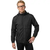 Build Your Brand Nylon Windbreaker Kapuzenpullover