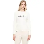 EA7 für Damen. 7W001546_AF26684 Pullover Vela weiß (M), Lässig, Polyester