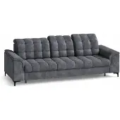 EURO-MEBLE 3-Sitz Sofa SNAP, Couch, Wohnzimmermöbel, Polstermöbel, Dreisitzer Sofa [Bangkok: Antracite]