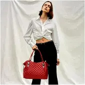 LTPRTZ Damen Shopper Tasche aus weichem Kunstleder