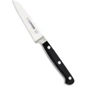 Johannes Giesser Messerfabrik Giesser Gemüsemesser, Zum Schneiden und Putzen von Salat, Gemüse und Obst, Farbe: schwarz