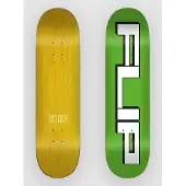 Flip Squared Logo Green 8.25´´x31.85´´ Skateboarddeck