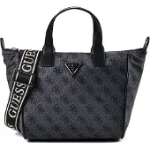 GUESS für Damen. TWNB2168019 Kleine schwarze Tote-Tasche mit Adrian-Logo (OSFA), Lässig, Polyamid