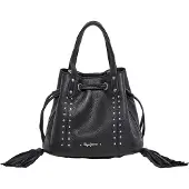 Pepe Jeans für Damen. PL0300123 Tasche Melia Gem schwarz (OSFA), Lässig, Leder