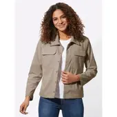 Witt Blusenblazer "Cord-Blazer Cordjacke mit Hemdkragen", Damen, Gr. 44, sesam, Cord, , Sportlich, Blazer Blusenblazer