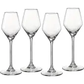Ritzenhoff & Breker Likörglas "Rumba", transparent, B:6cm H:19cm Ø:6cm, Glas, Trinkgefäße, Likörglas, 4er Set, je 140 ml