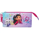 Gabby's Dollhouse Gabby Federmäppchen 3 Fach Triple Etui Karaoke