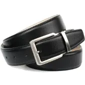 Anthoni Crown Ledergürtel , Herren, Gr. 100, schwarz, Leder, unifarben, Gürtel Ledergürtel, klassisch, leicht bombiert