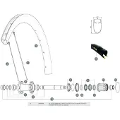 Mavic Cosmic Pro Carbon Sl Ust Hintere Rechte Speichen 12 Einheiten
