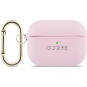 GUESS Schutzhülle Grained PolyurethanClassic Logo Case für AirPods Pro 3, Rosa