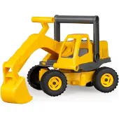 Lena Spielzeug-Bagger "Eco Actives", gelb, Spielzeugfahrzeuge, KinderB:14cm H:19cm T:35cm, Kunststoff, Spielzeug-Bagger, Made in Europe, B:14cm H:19cm T:35cm
