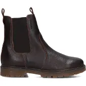 Bisgaard Chelseaboots "neel lamb", Mädchen, Gr. 39, wärmend, braun (dunkelbraun), Leder, Schuhe Chelseaboots, Winterboots mit Lammfell, Größenschablone zum Download