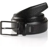 MONTI Synthetikgürtel "CAMBRIDGE", Herren, Gr. 100, schwarz, Leder, Gürtel Synthetikgürtel, 3,5 cm breit, Klassisch-Business, kürzbar, bis Gr.125