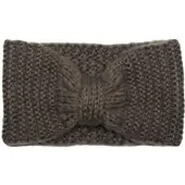 StyleBREAKER Stirnband "Strick Stirnband mit Reiskorn Strickmuster", Damen, grau (dunkelgrau), Obermaterial: 100% Polyester PES., Modisch, Mützen Stirnband