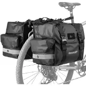 Rhinowalk Fahrrad Gepäckträgertasche Doppeltasche Hinten 40l mit Regenschutz