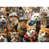 Sonstiges Puzzle 1000 Teile Erwachsene Fashion Cat Kollektion 70x50 cm