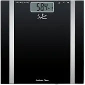 Jata Mod. 531, Elektronische Personenwaage, 180 kg, 100 g, Schwarz, kg, lb, Quadratisch
