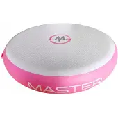 Master Airspot runde Gymnastikmatte, 100 x 20 cm, rosa und grau
