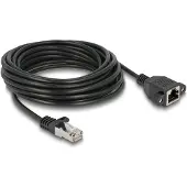 DeLOCK 90779, 5 m, Cat6a, S/FTP (S-STP), RJ-45, RJ-45, Schwarz