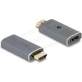 DeLOCK HDMI EDID Emulator 8K bidirektional, 1 x HDMI-A, 1 x HDMI-A, Anthrazit