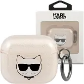 Karl Lagerfeld KLA3UCHGD AirPods 3 Hülle Gold/Goldglitzer Choupette