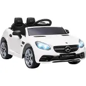 AIYAPLAY 12 V Kinder Elektroauto, Kinderfahrzeug, Kinderauto mit LED, Weiß