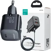 JOYROOM USB-C PD 20W Wandladegerät + USB-C Kabel JR-TCF02 schwarz