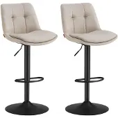 Dripio Barkrukken Set von 2, höhenverstellbar, drehbar, mit Rückenlehne