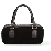 Gave Lux Handtasche Wildleder Seraphina Elite Italy Testa di Moro UNICA 27x12x10 cm
