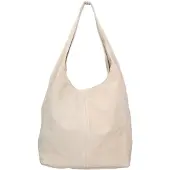 Gave Lux Schultertasche Damen Wildleder Schwarz Valeria Chic Black B UNICA 40x35x15 cm