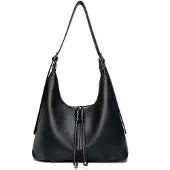 Merkloos Solidchoice – Hobo-Handtasche aus veganem Leder mit verstellbarem Trageriemen