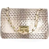 Gave Lux Aurélie Schultertasche Damen Baumwolle Orange Handgefertigt Italy UNICA 19.5x12x8.5 cm